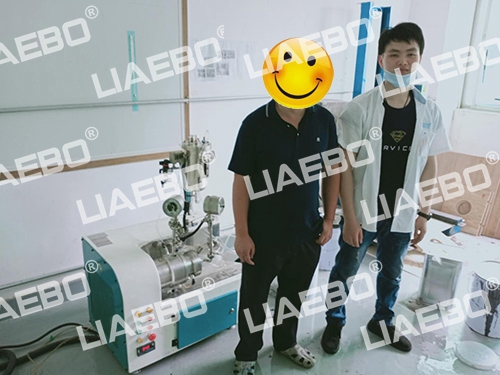 深圳客戶（油墨）LSN-0.5L設備調(diào)試完成